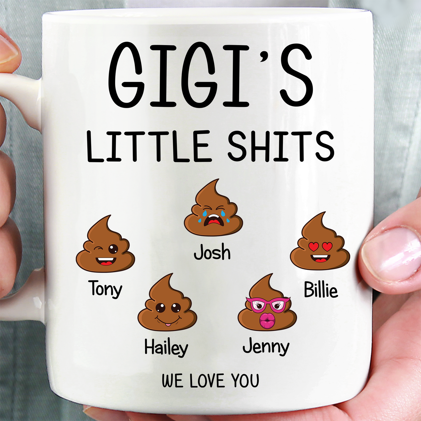 Funny Gigi Coffee Mug – Personalized Gift for Grandma with Kids’ Names - PersonalizedFury