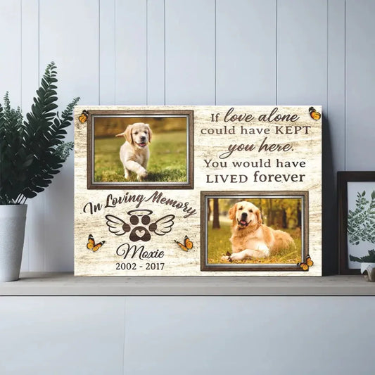 Personalized Dog Memorial Canvas – In Loving Memory - PersonalizedFury
