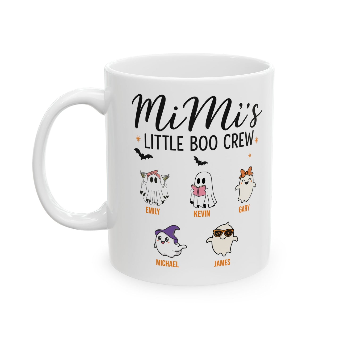 Mimi’s Little Boo Crew Coffee Mug – Personalized Halloween Gift - PersonalizedFury