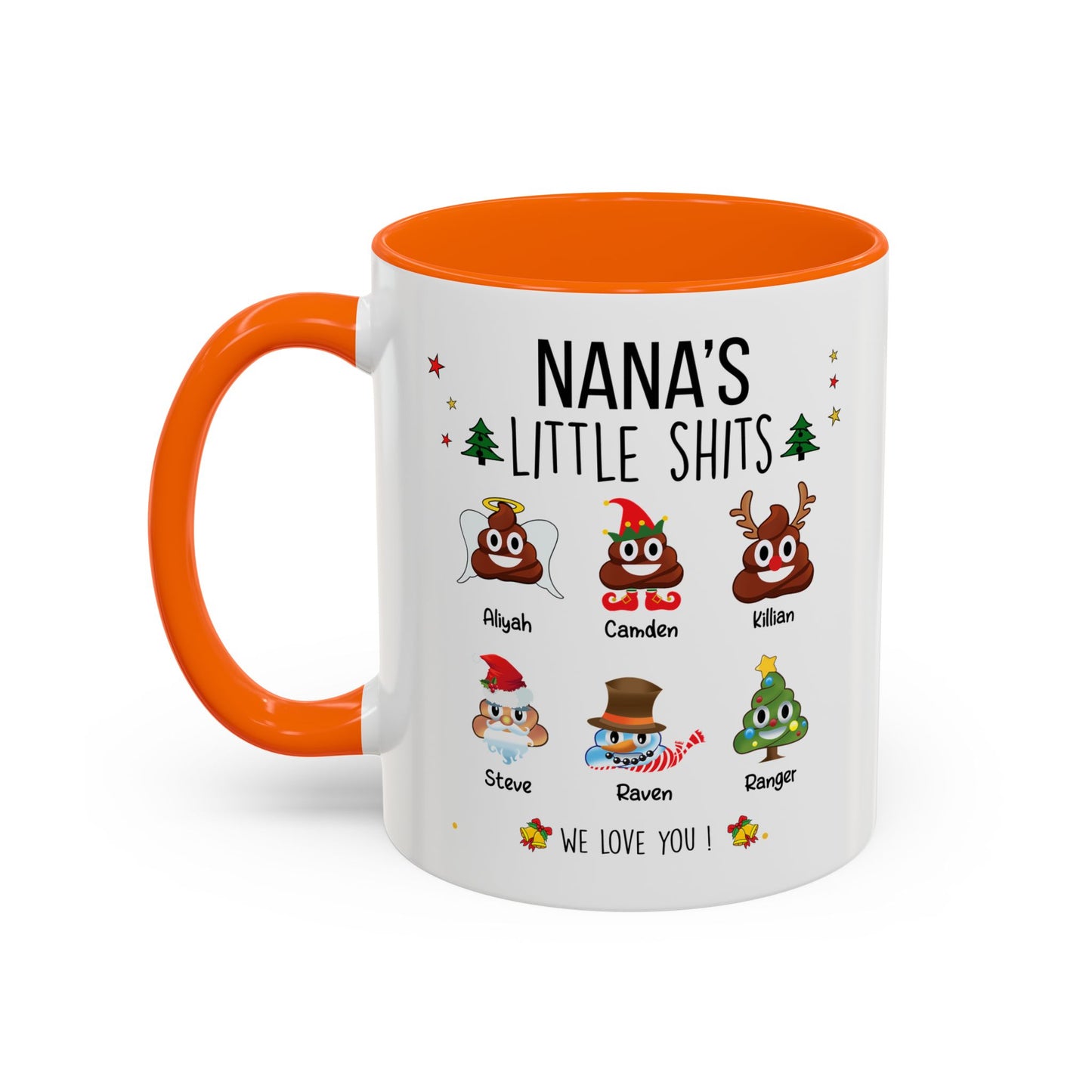 Christmas Gift for Grandma or Mom - Funny Nana Accent Mug - PersonalizedFury