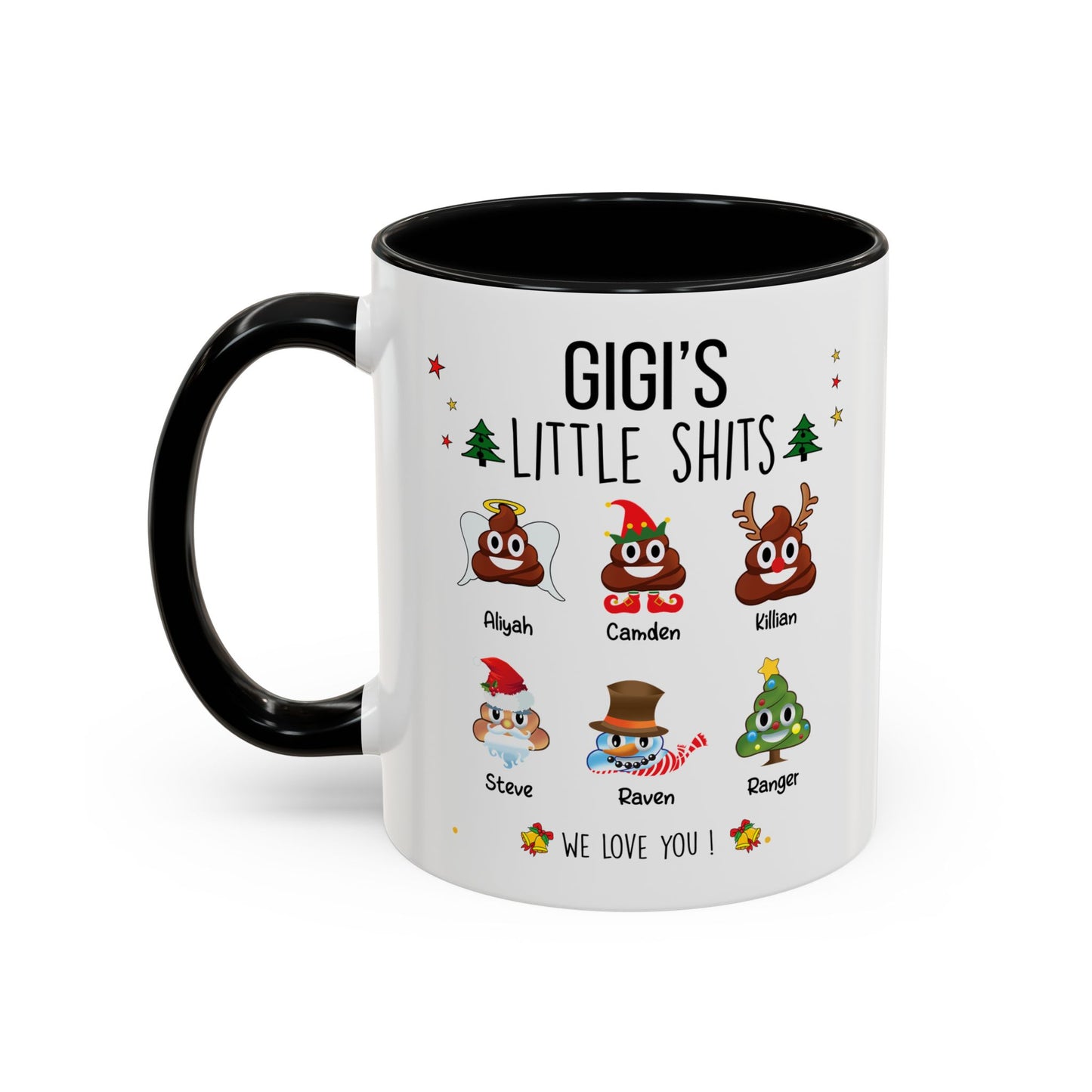 Custom Christmas Gift for Grandma or Mom - Funny Accent Mug - PersonalizedFury
