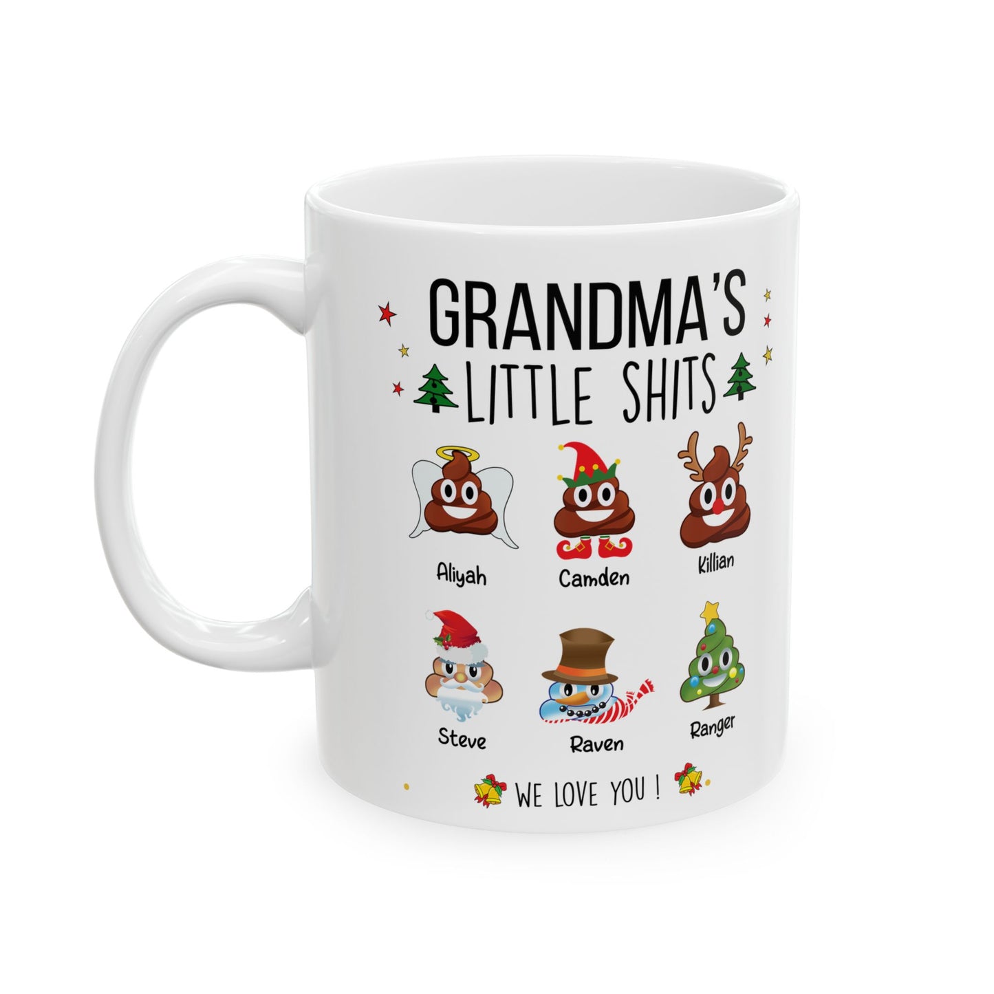 Christmas Gift For Grandma - Custom Funny Grandma Coffee Mug - PersonalizedFury