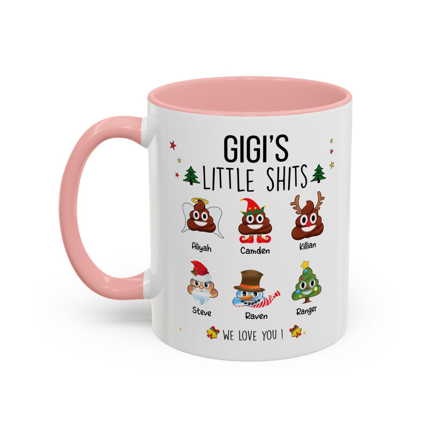 Custom Christmas Gift for Grandma or Mom - Funny Accent Mug - PersonalizedFury