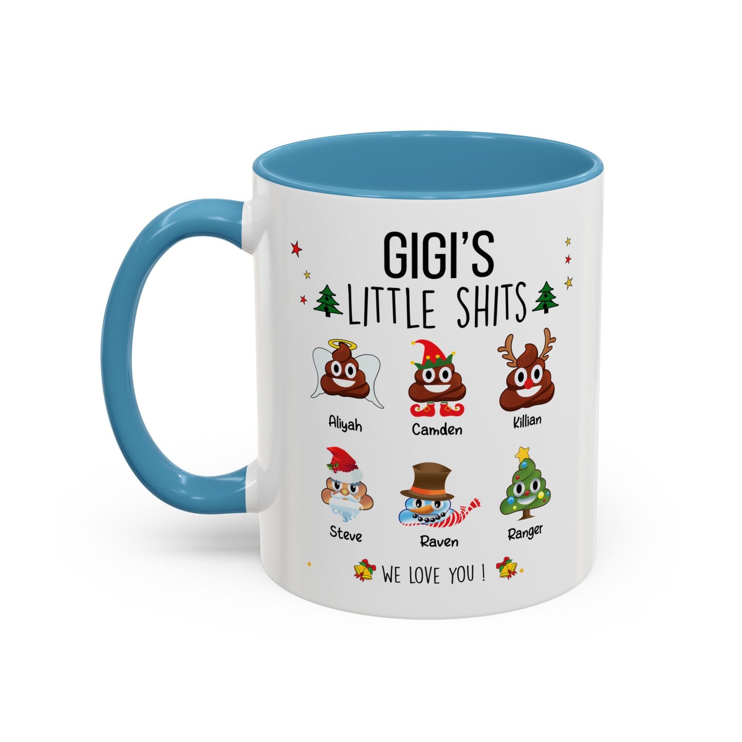 Custom Christmas Gift for Grandma or Mom - Funny Accent Mug - PersonalizedFury