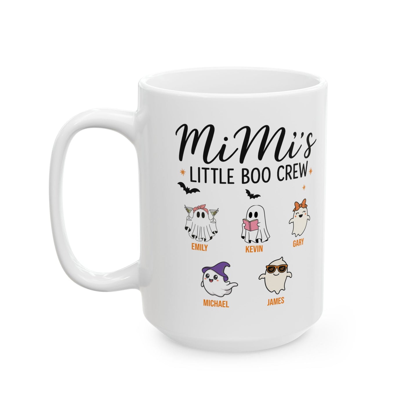 Mimi’s Little Boo Crew Coffee Mug – Personalized Halloween Gift - PersonalizedFury
