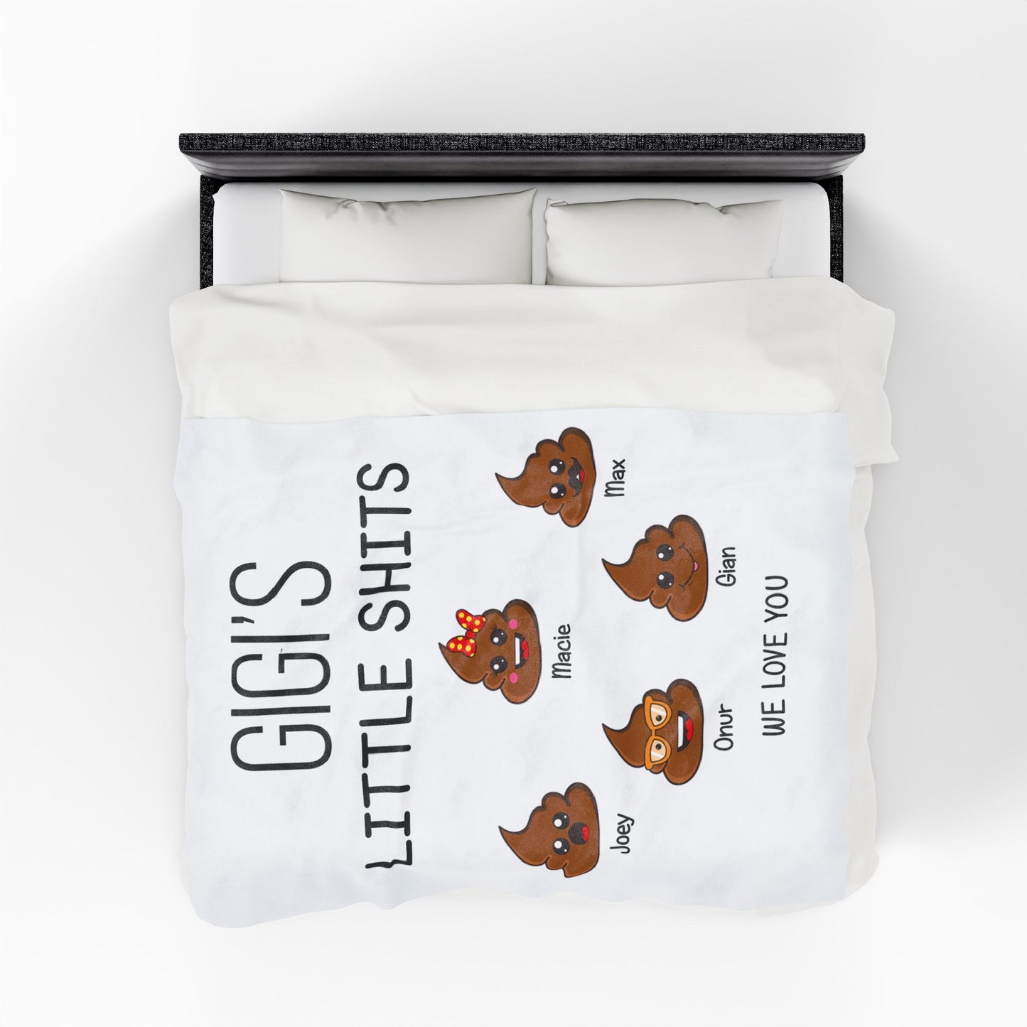 Personalized Funny Gift For Nana - Blanket with Grandkids Names - PersonalizedFury