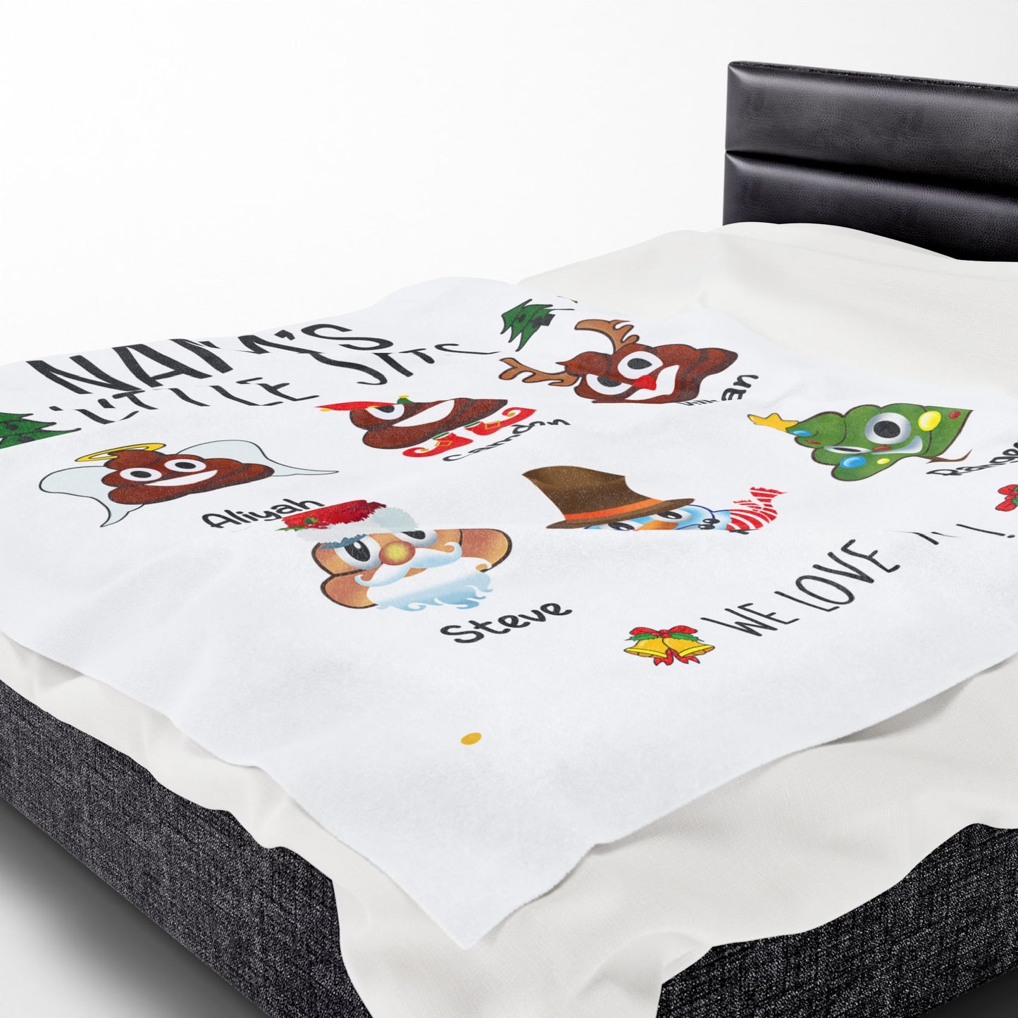 Christmas Gift For Nana - Custom Grandma with Grandkids Names Blanket - PersonalizedFury