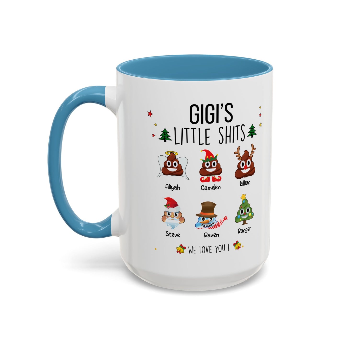 Custom Christmas Gift for Grandma or Mom - Funny Accent Mug - PersonalizedFury