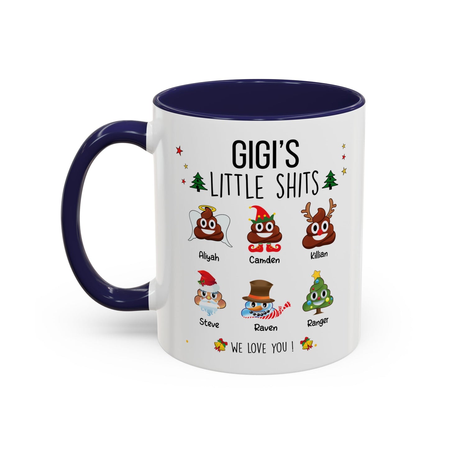 Custom Christmas Gift for Grandma or Mom - Funny Accent Mug - PersonalizedFury