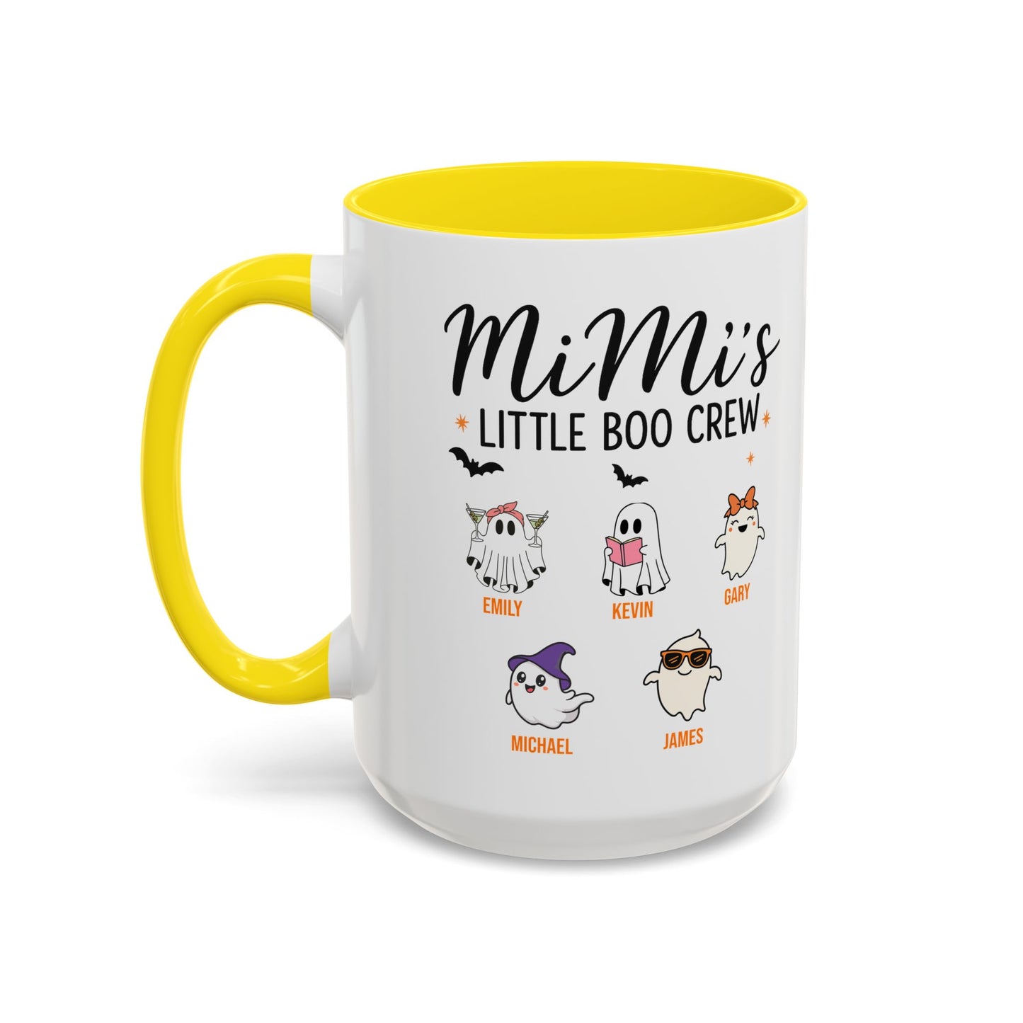 Mimi’s Little Boo Crew Accent Mug – Personalized Halloween Gift - PersonalizedFury