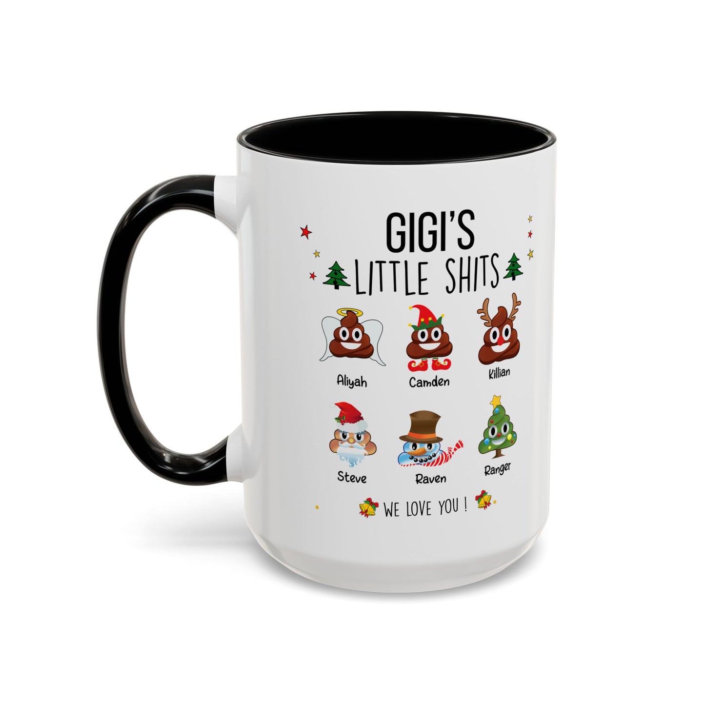 Custom Christmas Gift for Grandma or Mom - Funny Accent Mug - PersonalizedFury