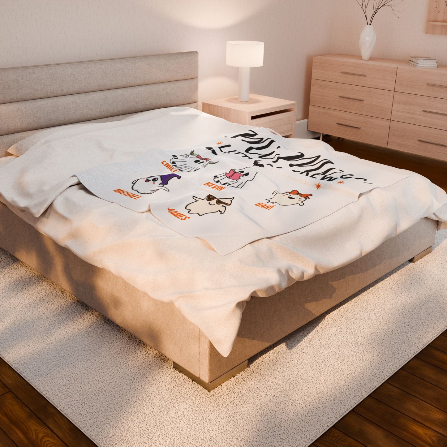 Mimi’s Little Boo Crew Blanket – Personalized Halloween Gift with Grandkids’ Names - PersonalizedFury