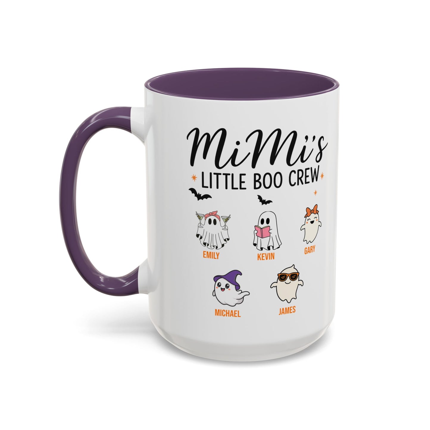 Mimi’s Little Boo Crew Accent Mug – Personalized Halloween Gift - PersonalizedFury