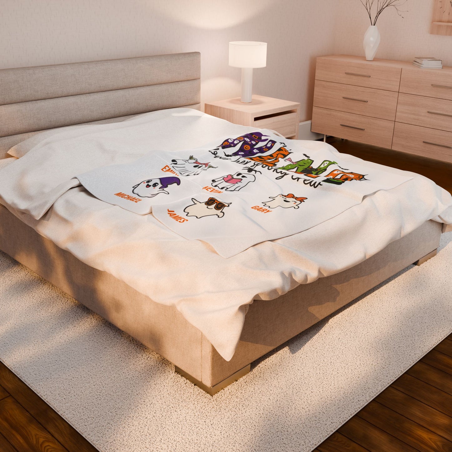 Nana Loves Her Spooky Crew Blanket – Personalized Halloween Gift - PersonalizedFury