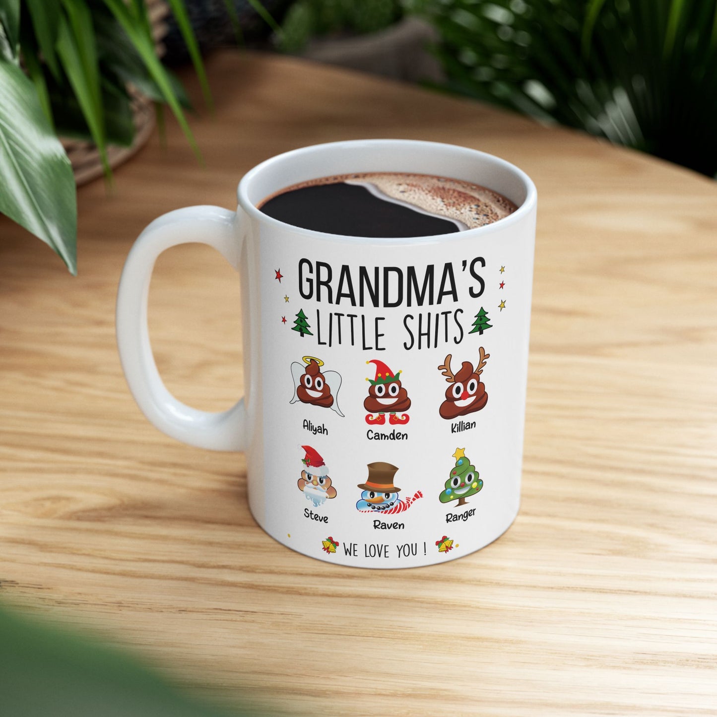 Christmas Gift For Grandma - Custom Funny Grandma Coffee Mug - PersonalizedFury