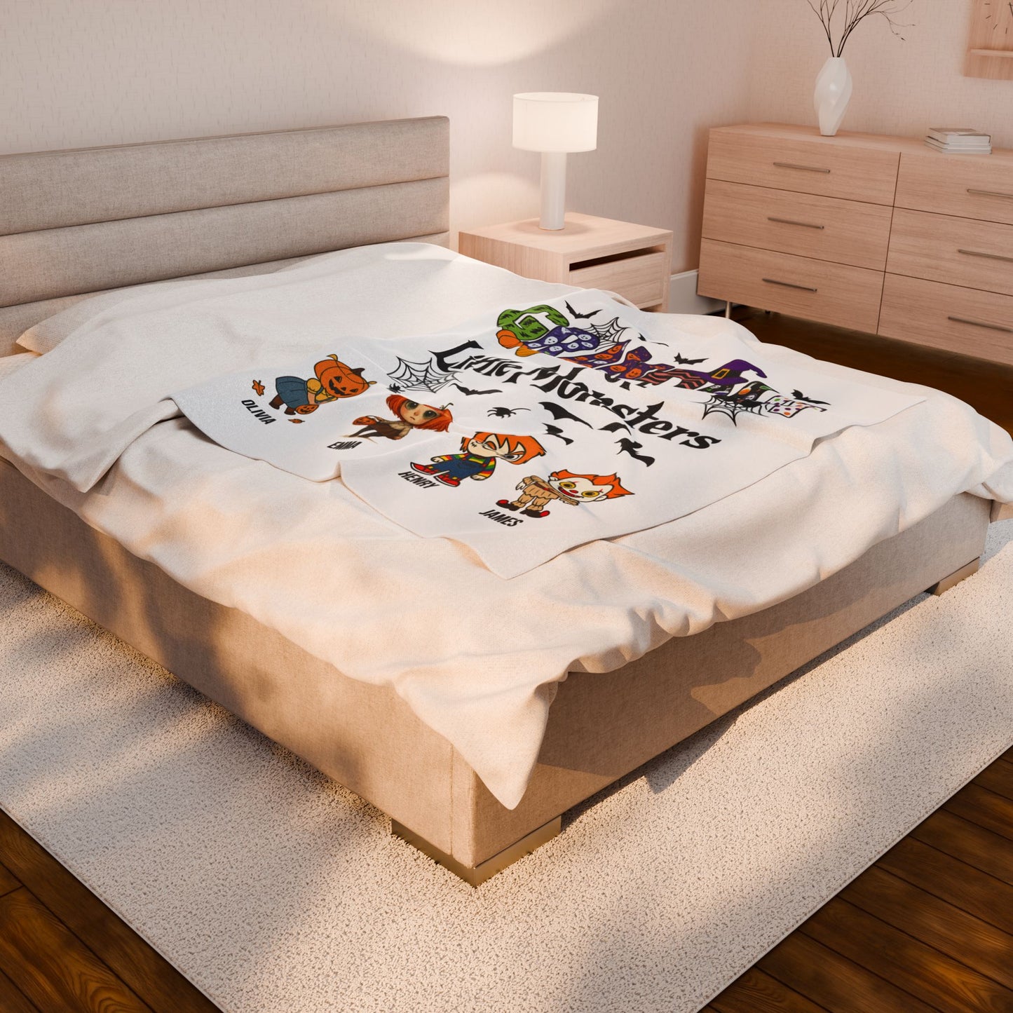 Grandma Halloween Blanket - Personalized Gift For Grandma - PersonalizedFury