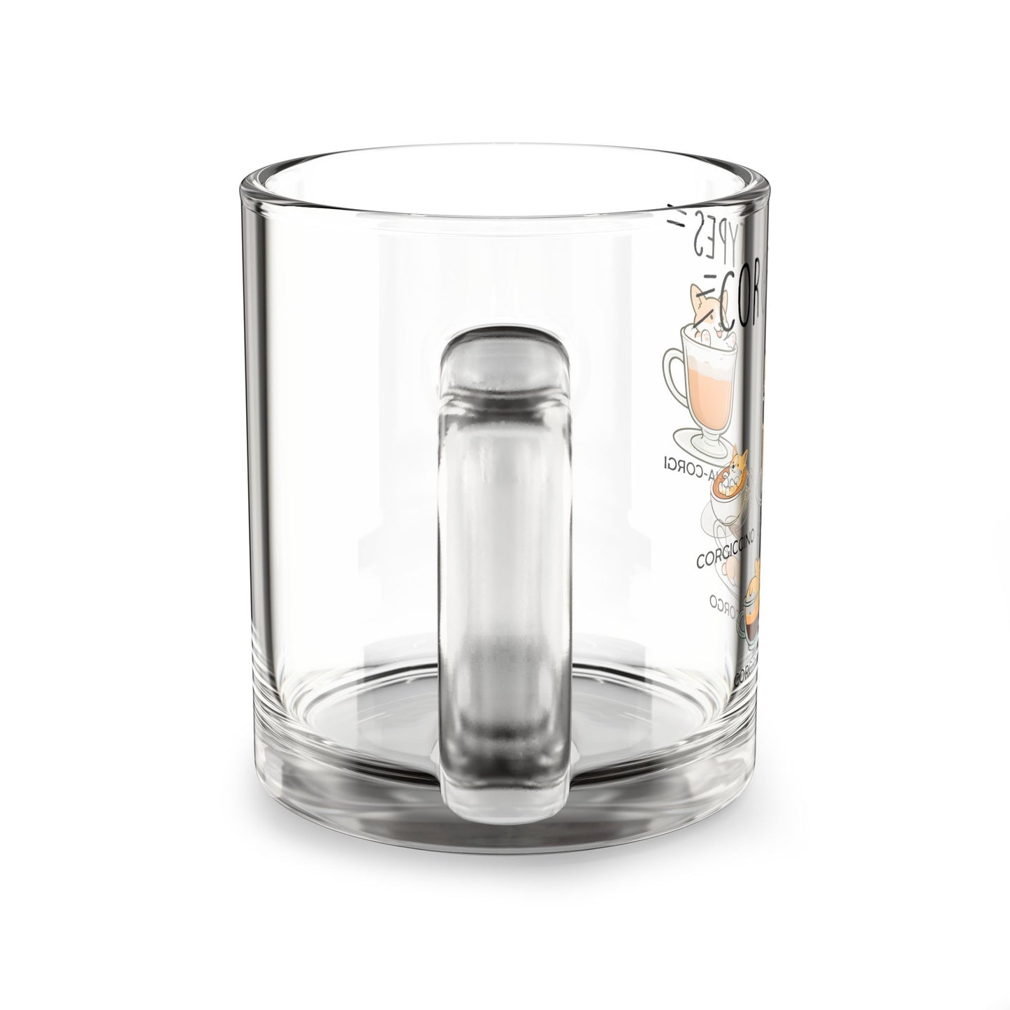 Glass Corgi Mug