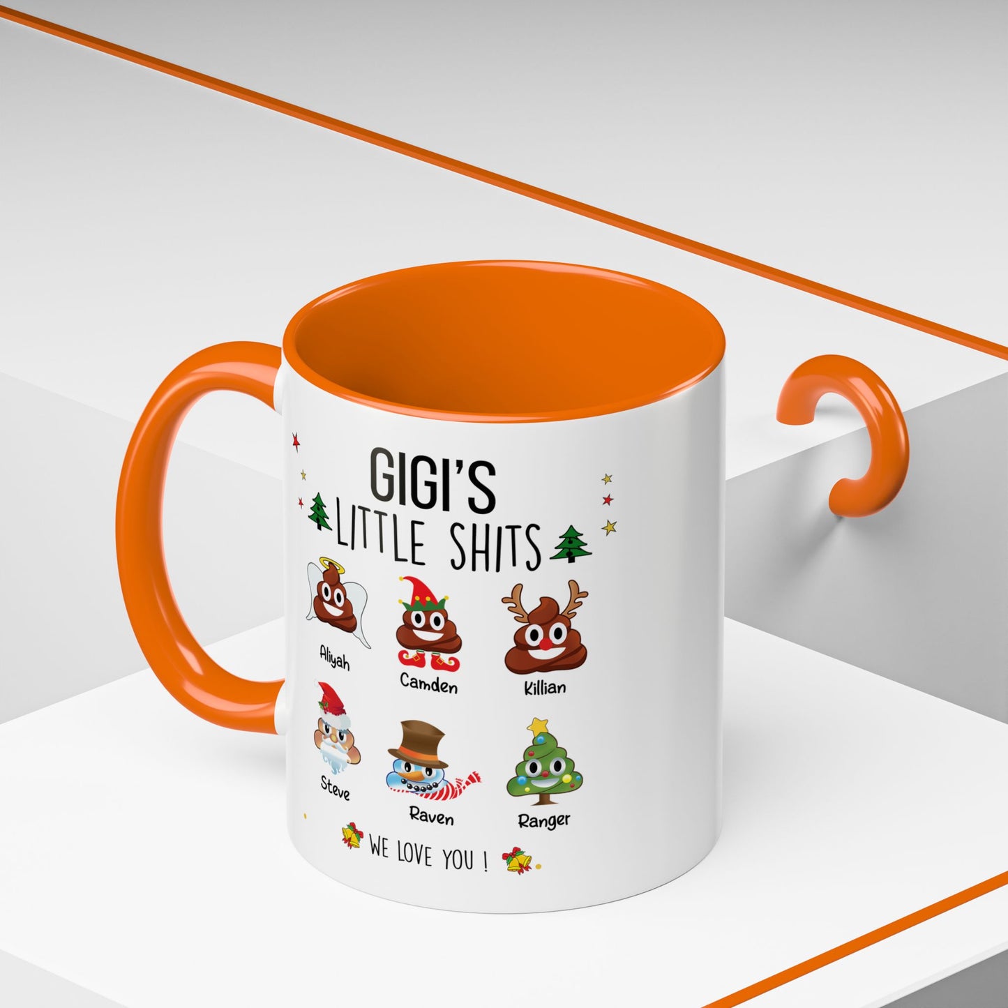Custom Christmas Gift for Grandma or Mom - Funny Accent Mug - PersonalizedFury