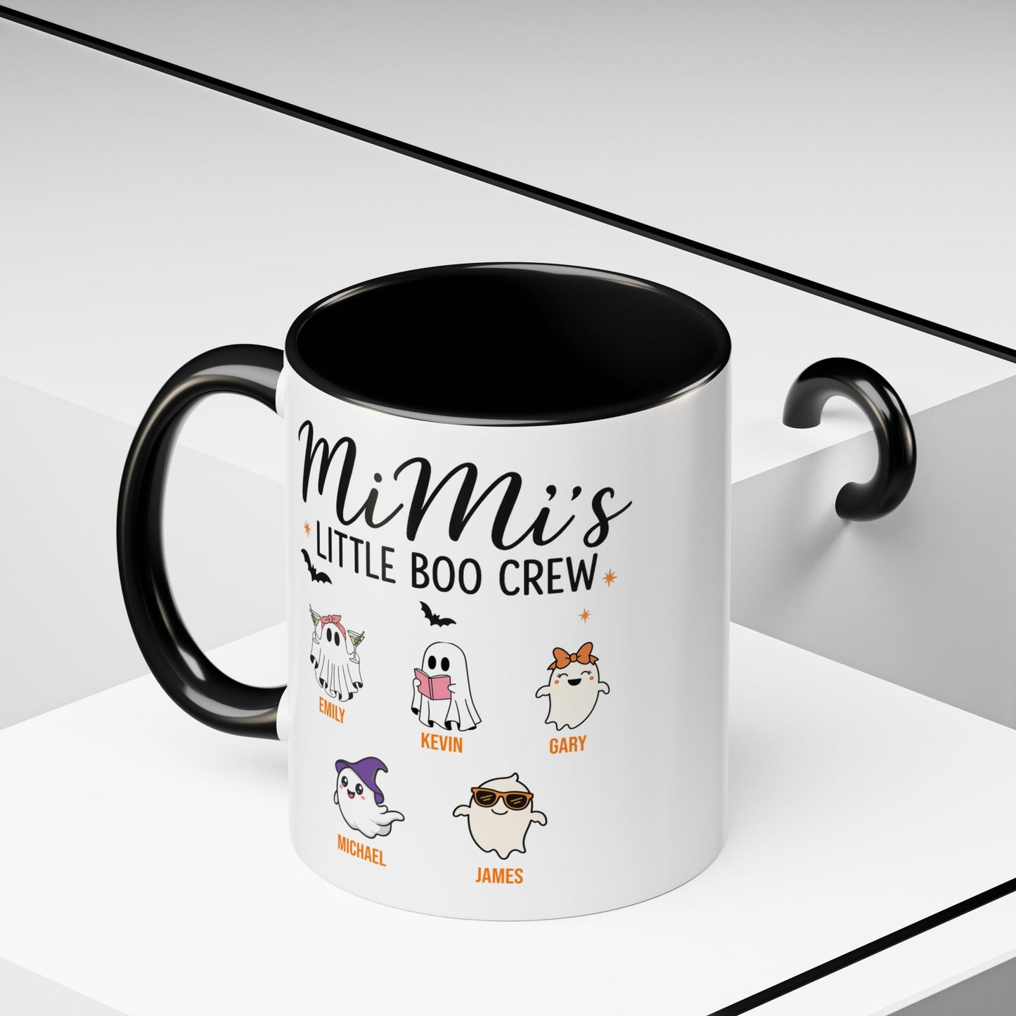 Mimi’s Little Boo Crew Accent Mug – Personalized Halloween Gift - PersonalizedFury