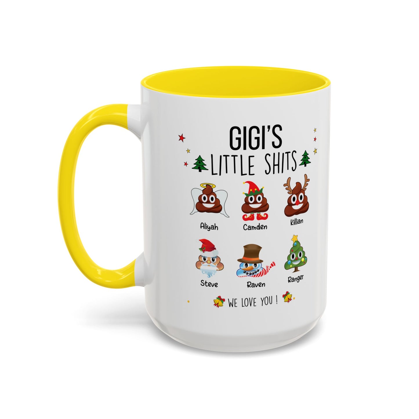 Custom Christmas Gift for Grandma or Mom - Funny Accent Mug - PersonalizedFury