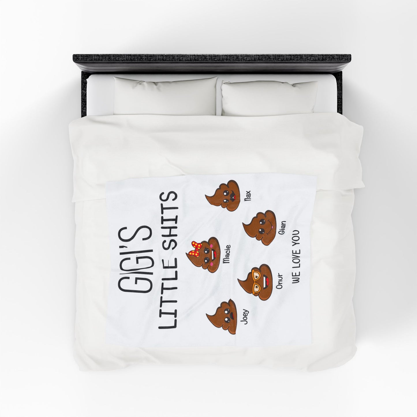 Personalized Funny Gift For Nana - Blanket with Grandkids Names - PersonalizedFury