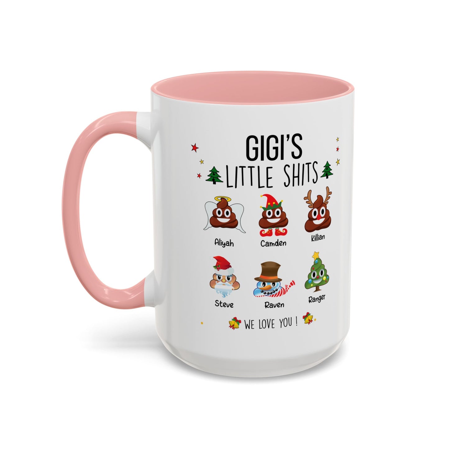 Custom Christmas Gift for Grandma or Mom - Funny Accent Mug - PersonalizedFury