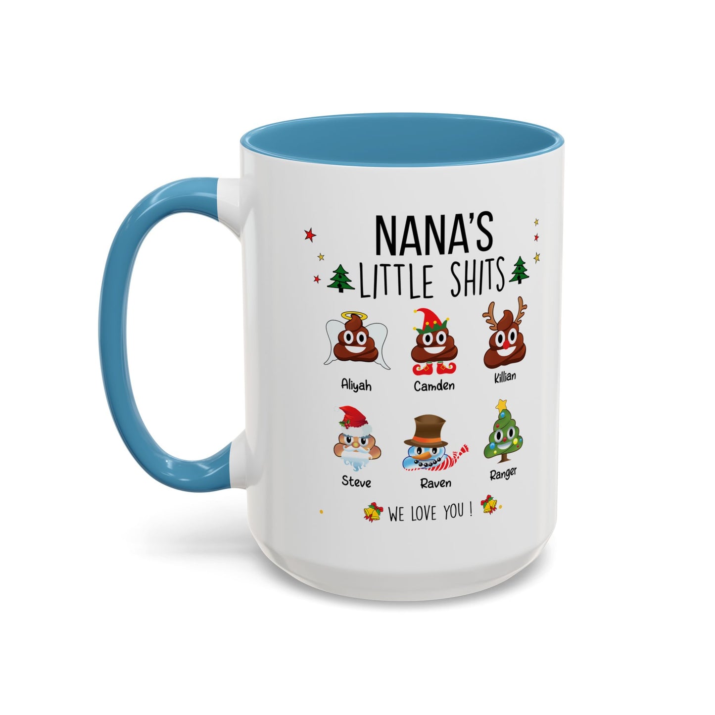 Christmas Gift for Grandma or Mom - Funny Nana Accent Mug - PersonalizedFury
