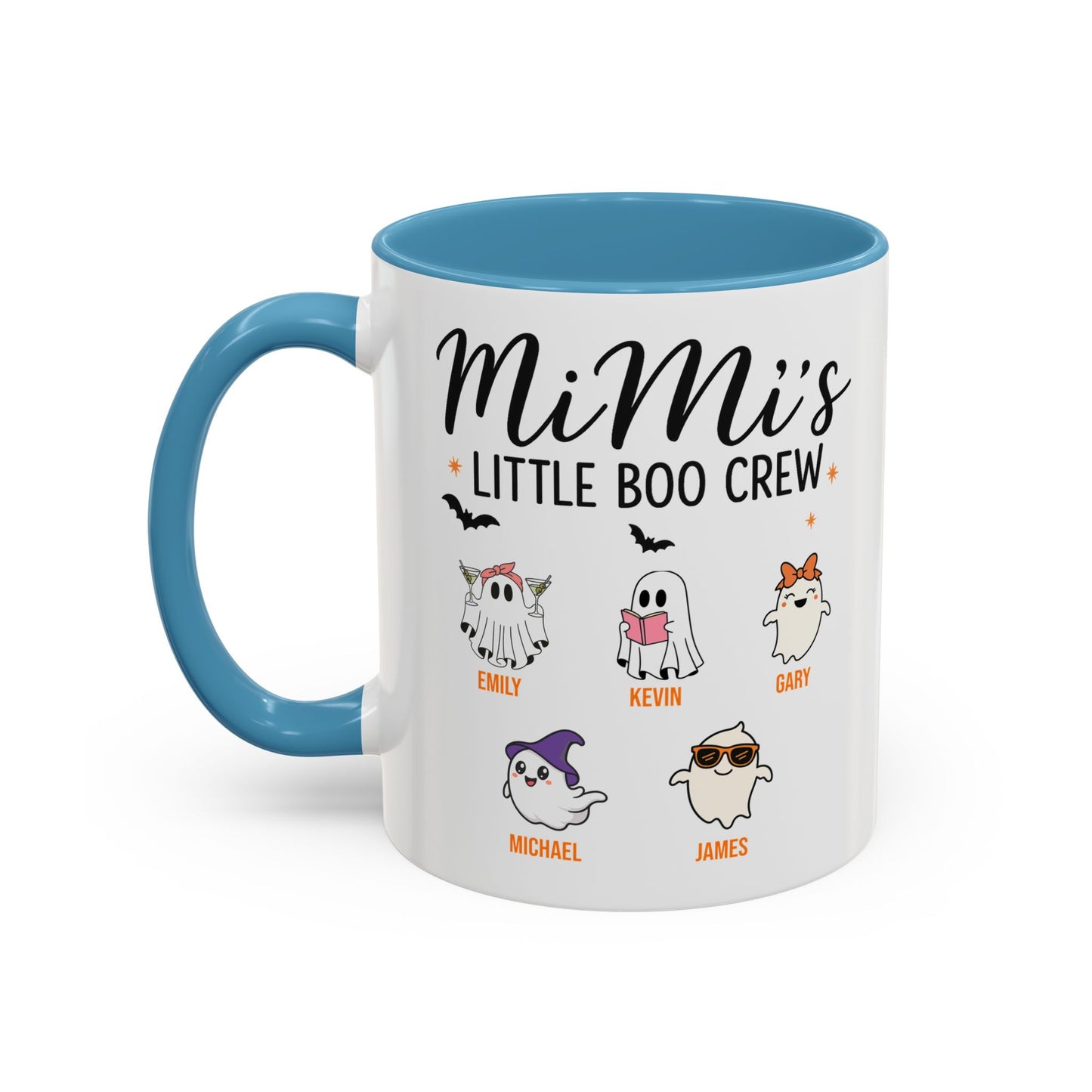 Mimi’s Little Boo Crew Accent Mug – Personalized Halloween Gift - PersonalizedFury