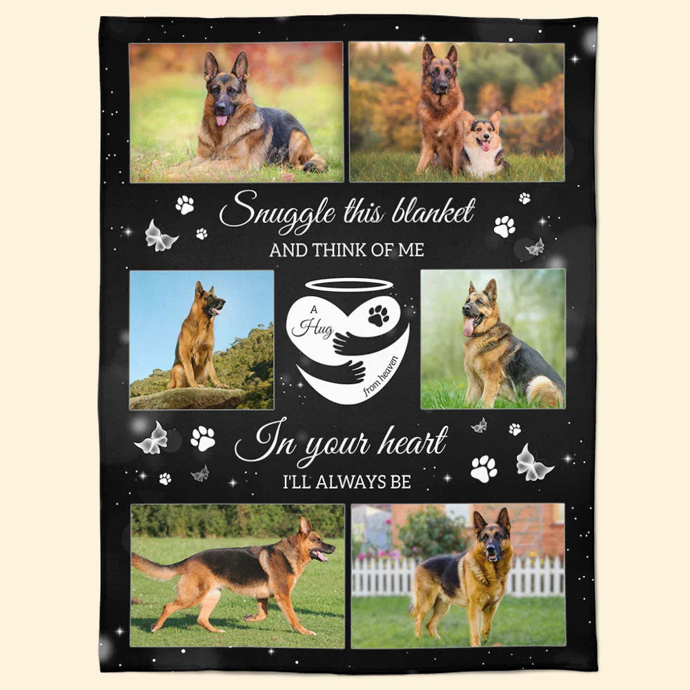 Dog Memorial Gift Blanket – A Hug from Heaven Design - PersonalizedFury