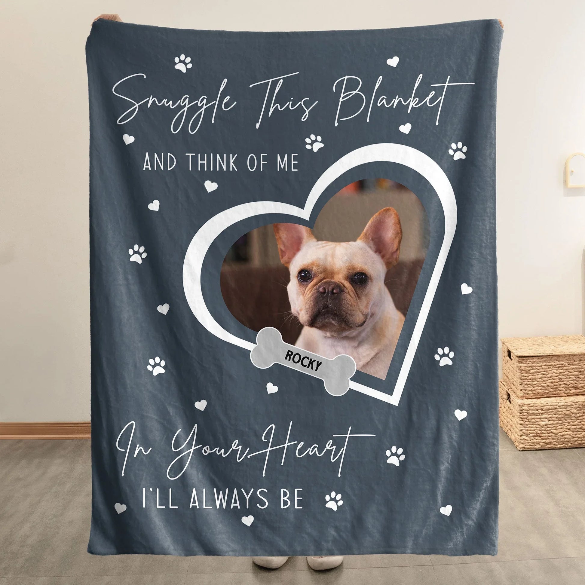 Pet Loss Photo Blanket – Snuggle and Remember Me Gift - PersonalizedFury