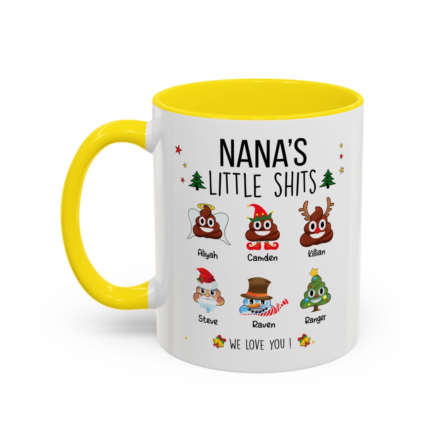 Christmas Gift for Grandma or Mom - Funny Nana Accent Mug - PersonalizedFury