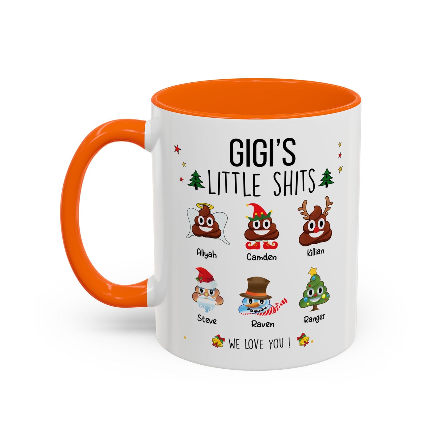 Custom Christmas Gift for Grandma or Mom - Funny Accent Mug - PersonalizedFury
