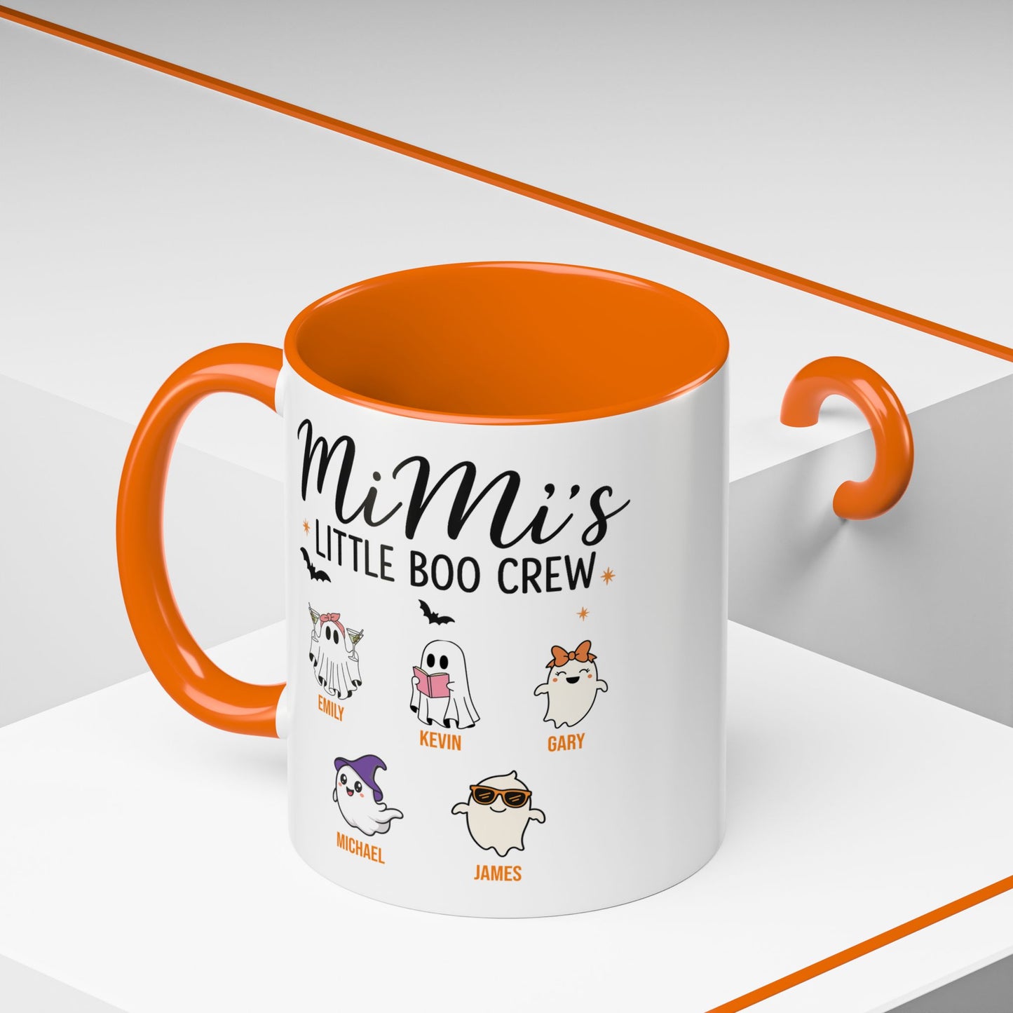 Mimi’s Little Boo Crew Accent Mug – Personalized Halloween Gift - PersonalizedFury