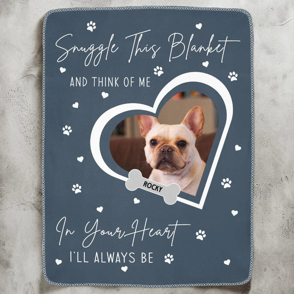 Pet Loss Photo Blanket – Snuggle and Remember Me Gift - PersonalizedFury