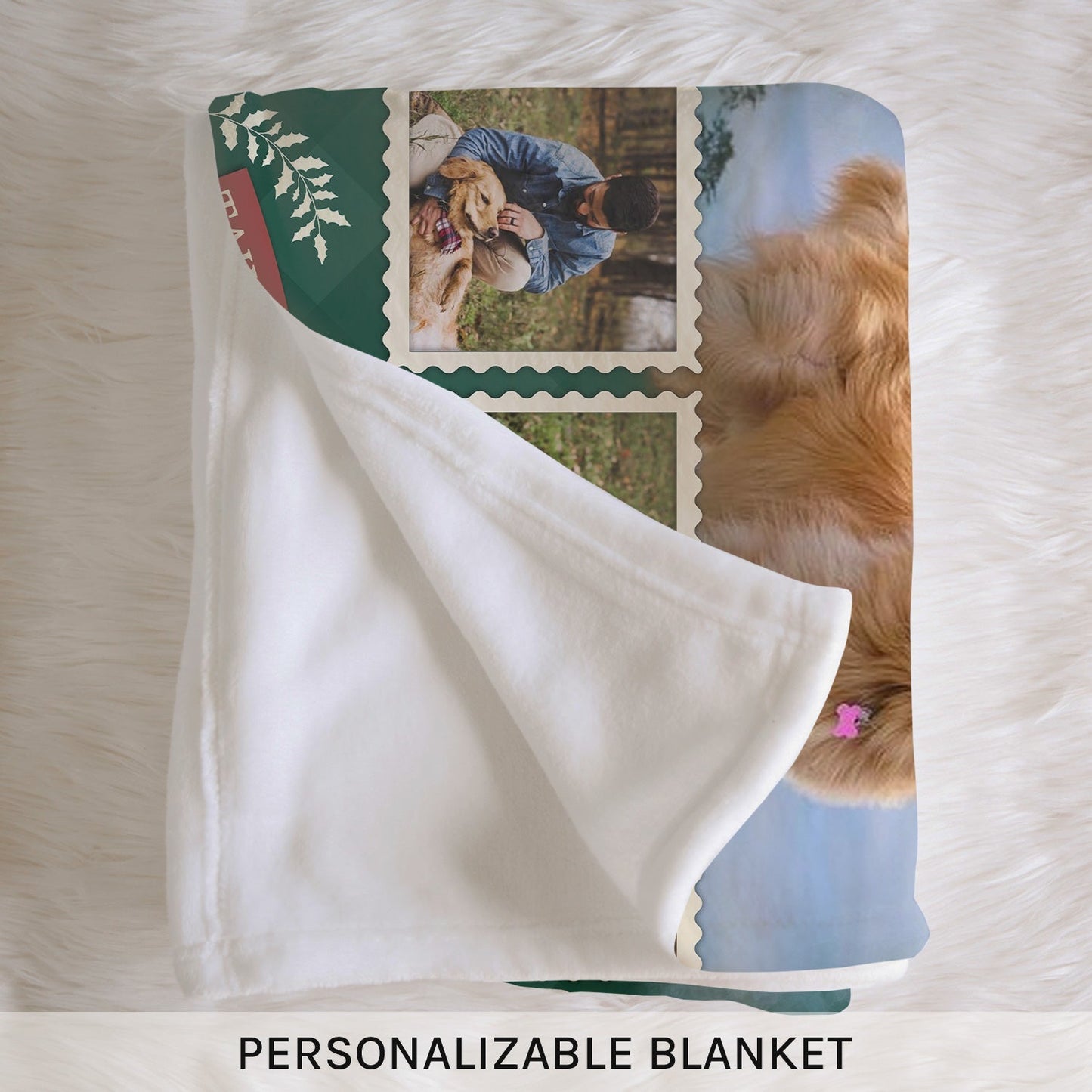 You Left Paw Prints On My Heart - Personalized Christmas gift For Dog Lovers - Custom Blanket