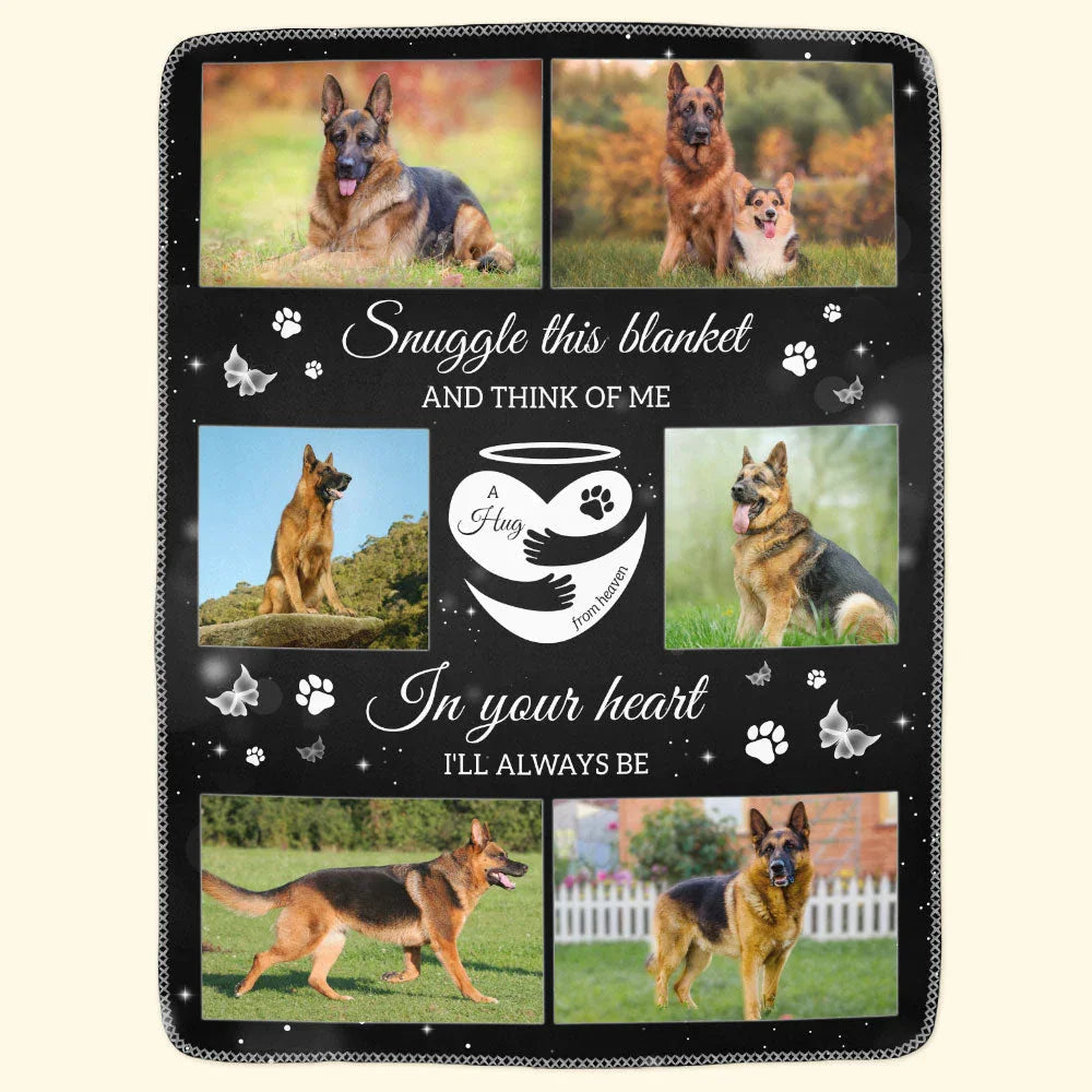 Dog Memorial Gift Blanket – A Hug from Heaven Design - PersonalizedFury