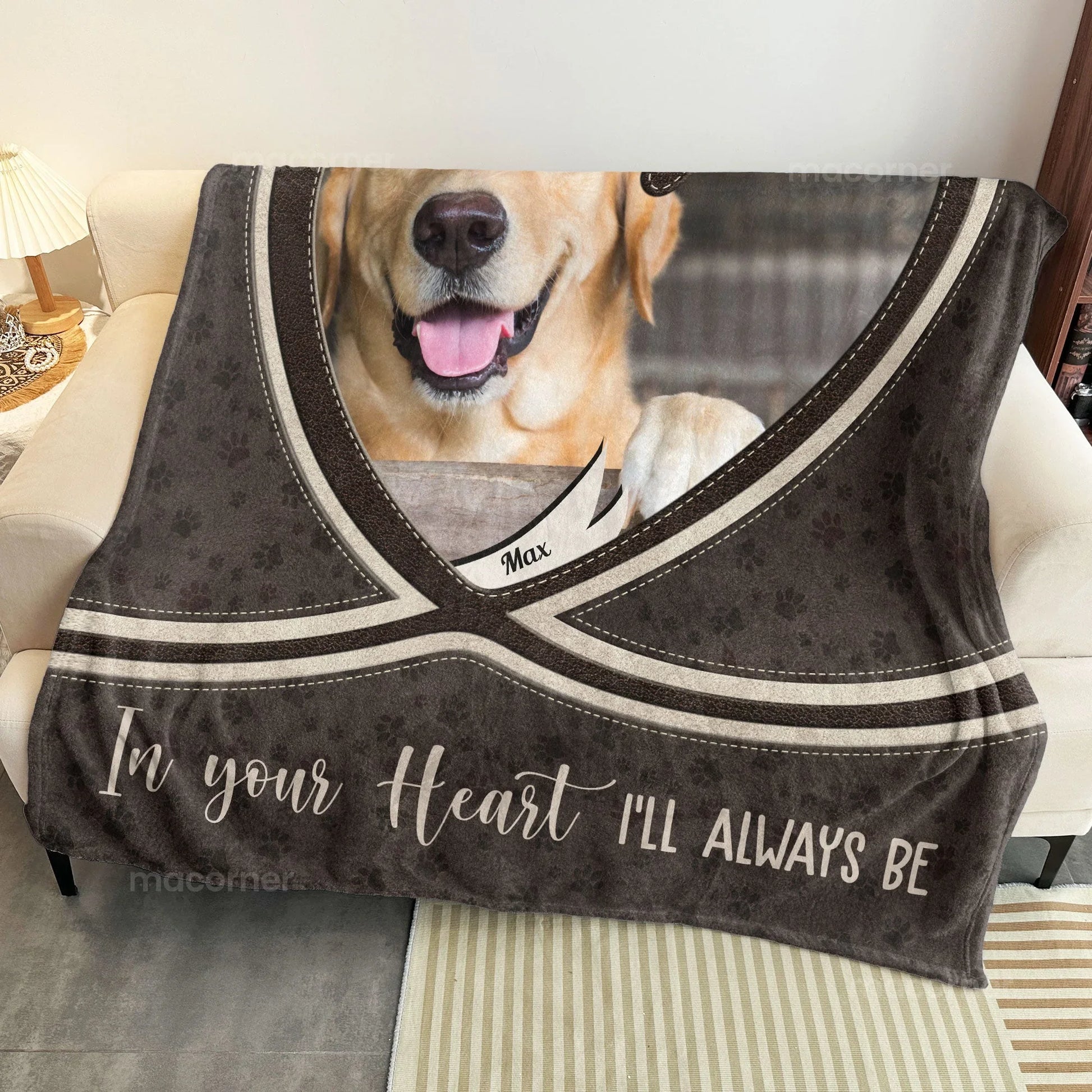 Dog Loss Photo Blanket – Snuggle and Remember Me Gift - PersonalizedFury