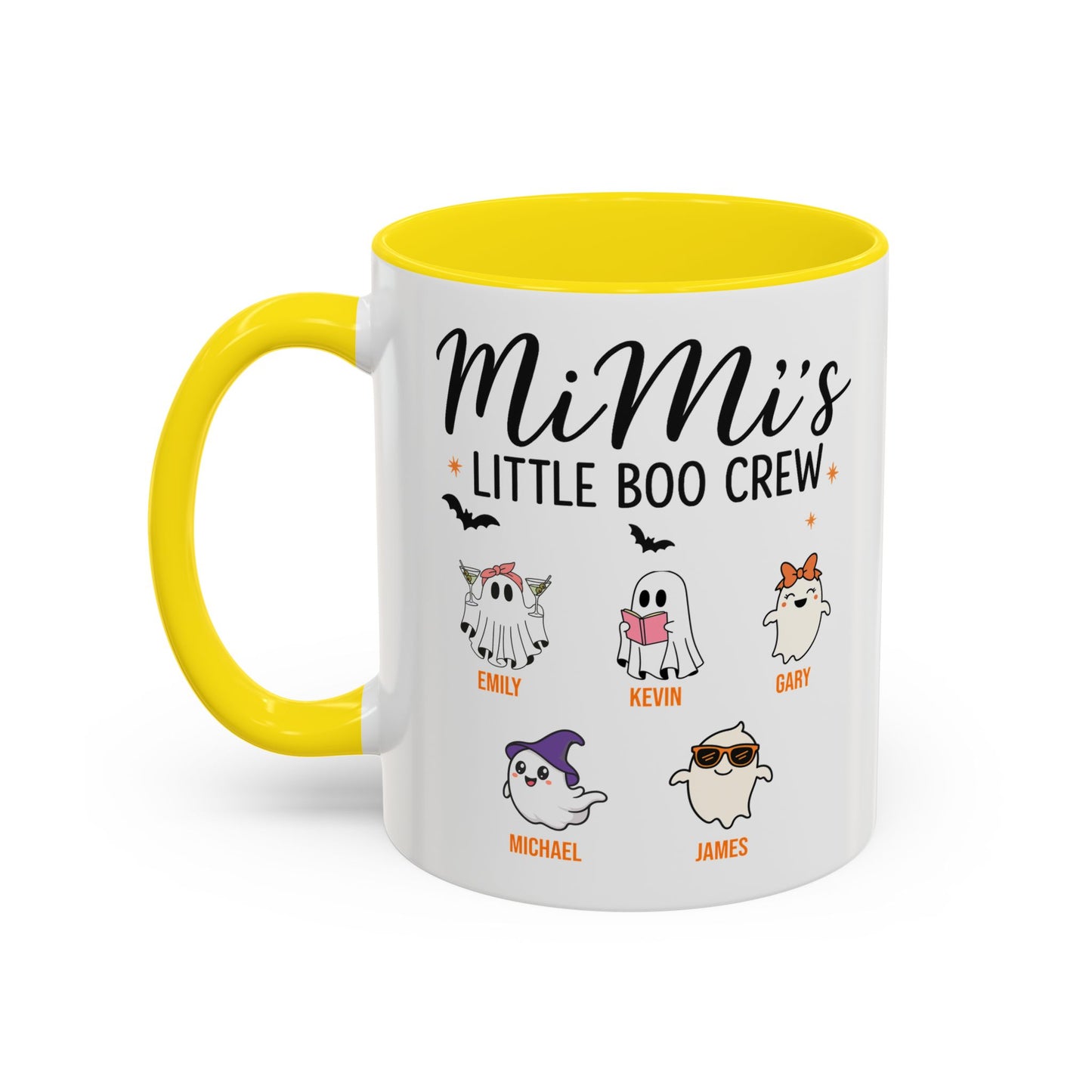 Mimi’s Little Boo Crew Accent Mug – Personalized Halloween Gift - PersonalizedFury