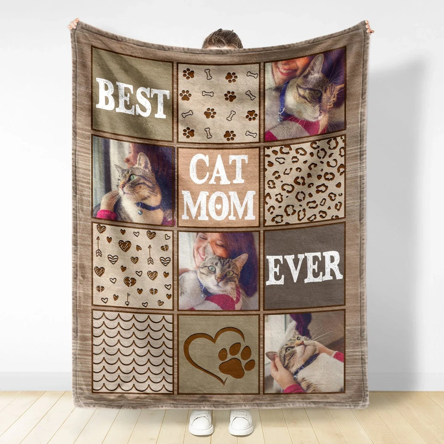 Best Dog Mom Ever Photo Blanket – Custom Dog Lover Gifts