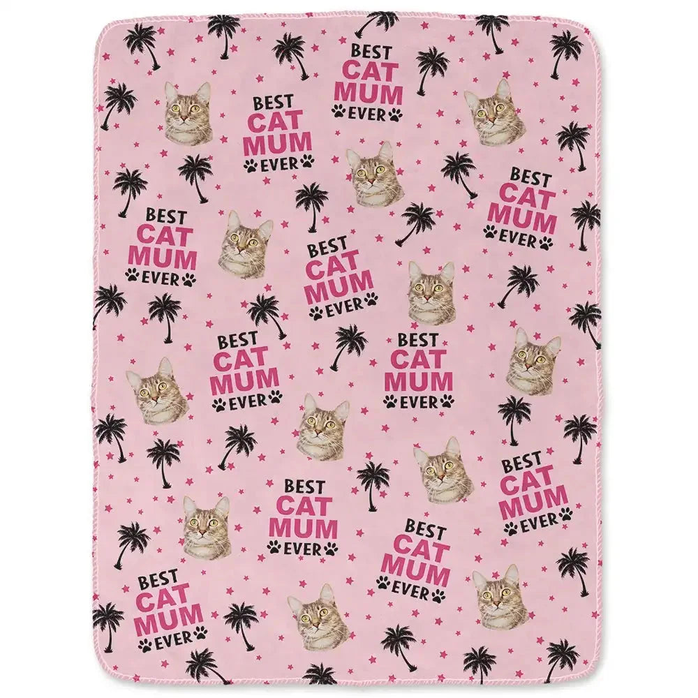 Best Dog Mom Dad Ever Blanket – Custom Face Dog Lover Gift - PersonalizedFury