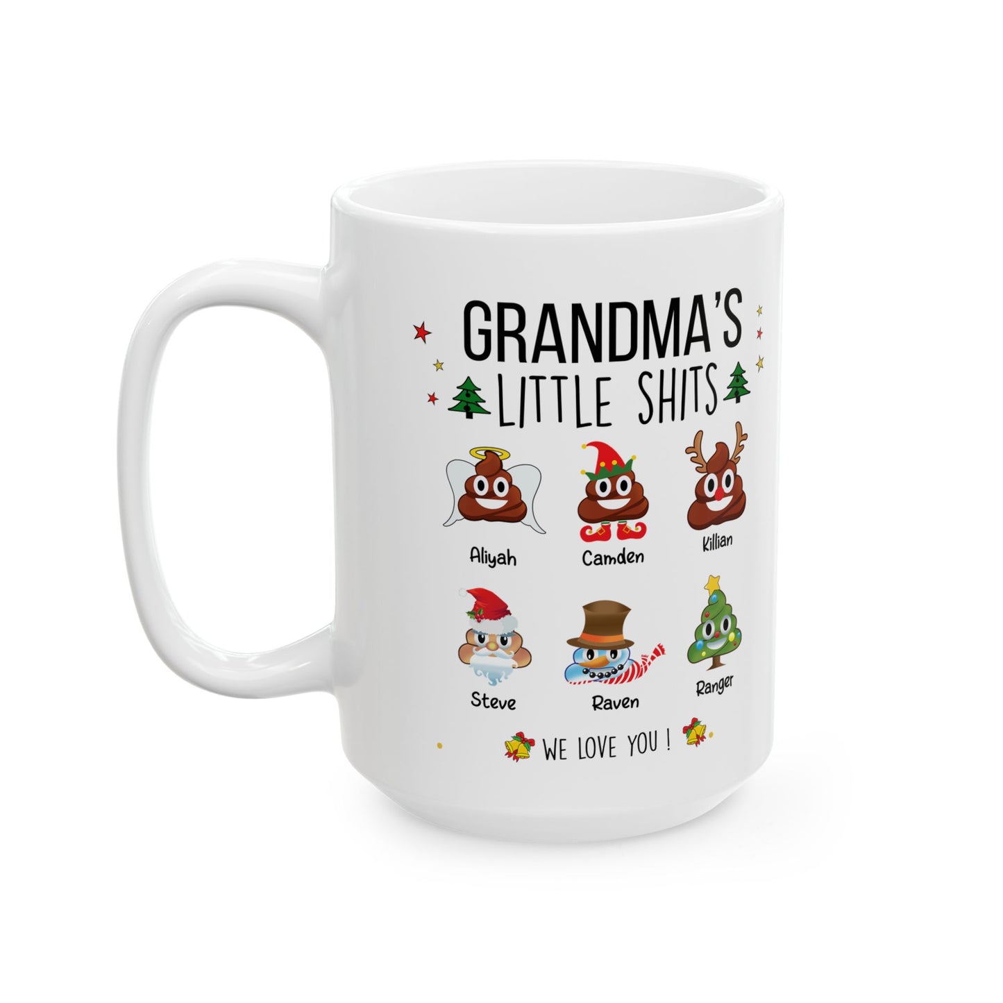 Christmas Gift For Grandma - Custom Funny Grandma Coffee Mug - PersonalizedFury