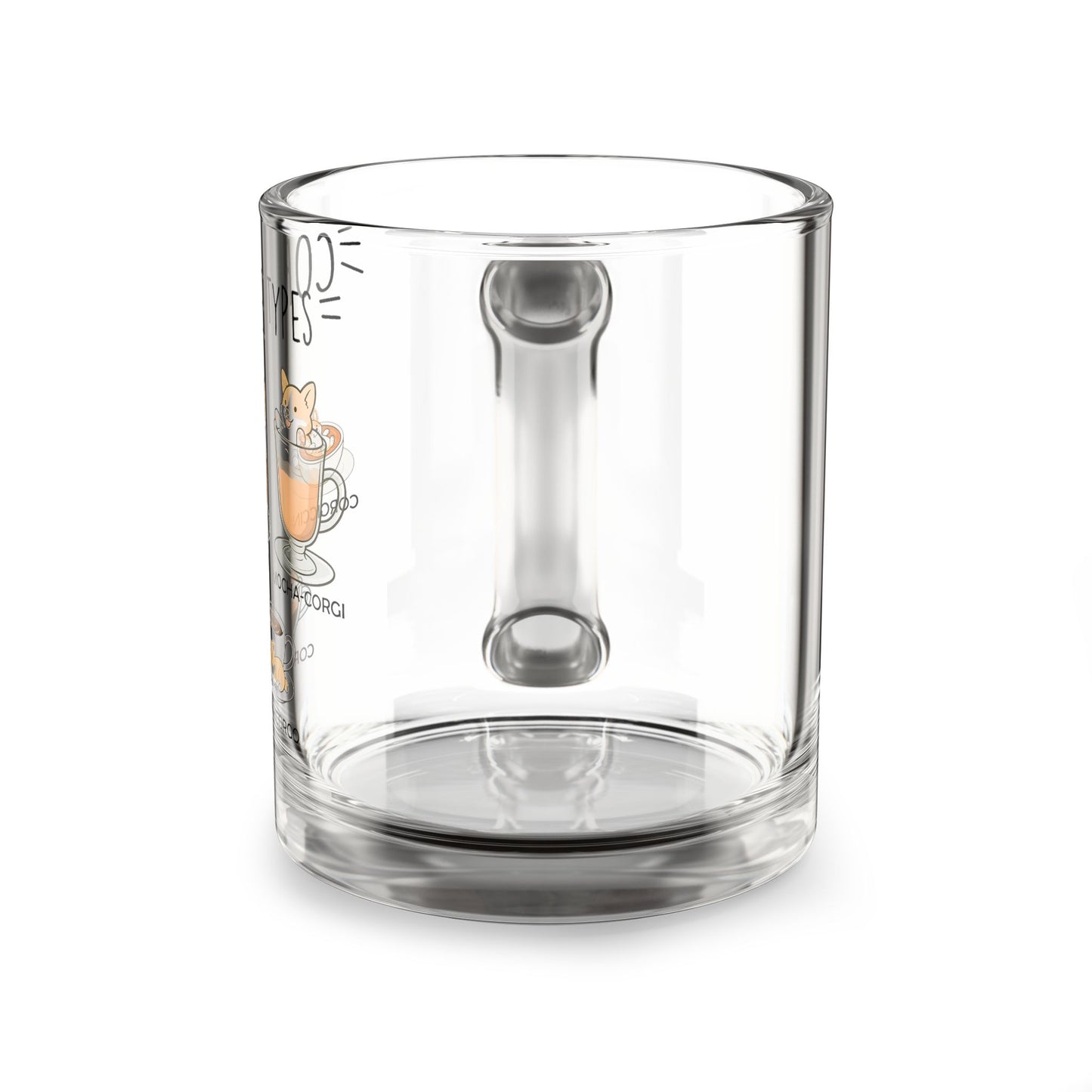 Glass Corgi Mug