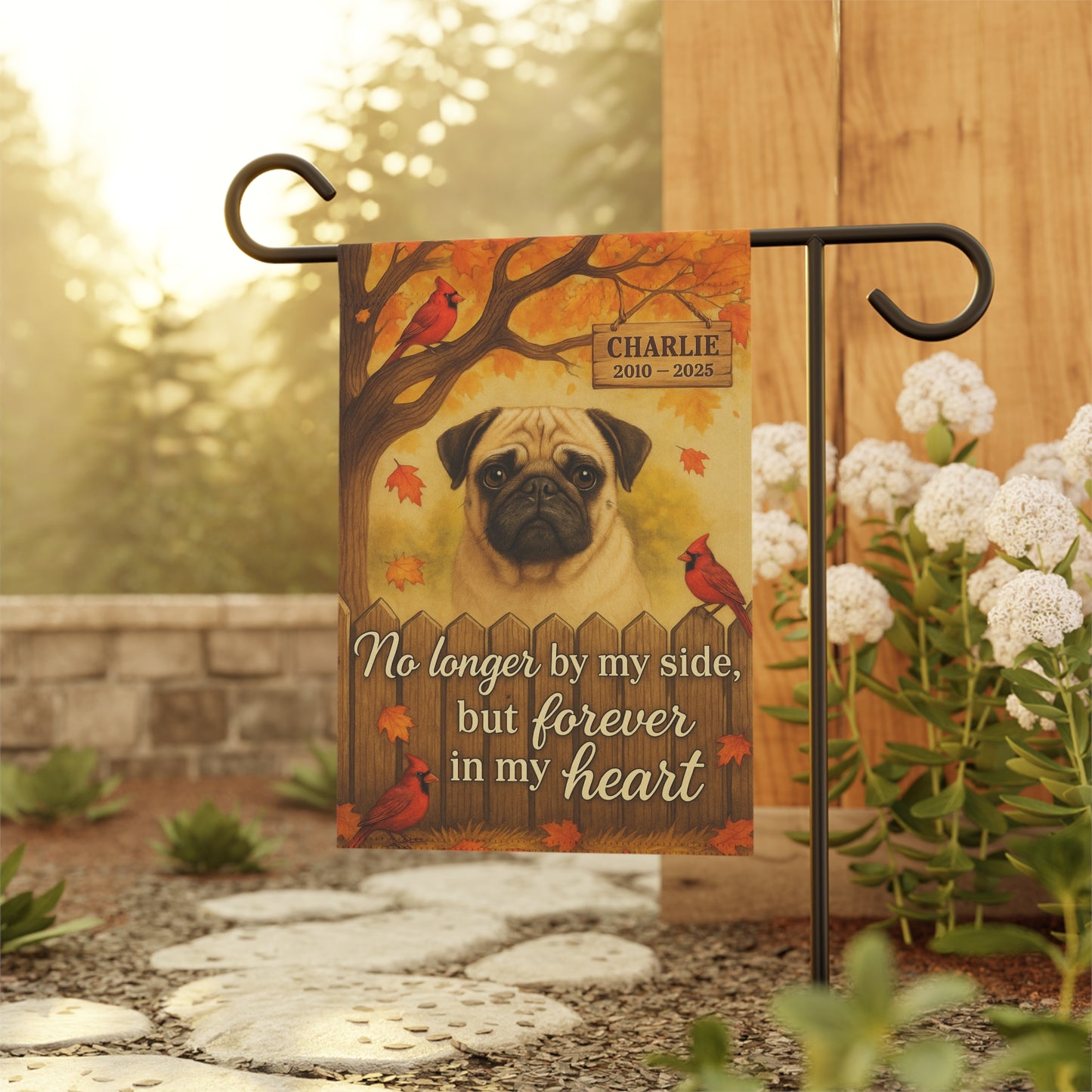 Pet Memorial Flag – Custom Dog Memorial Gift with Name & Years