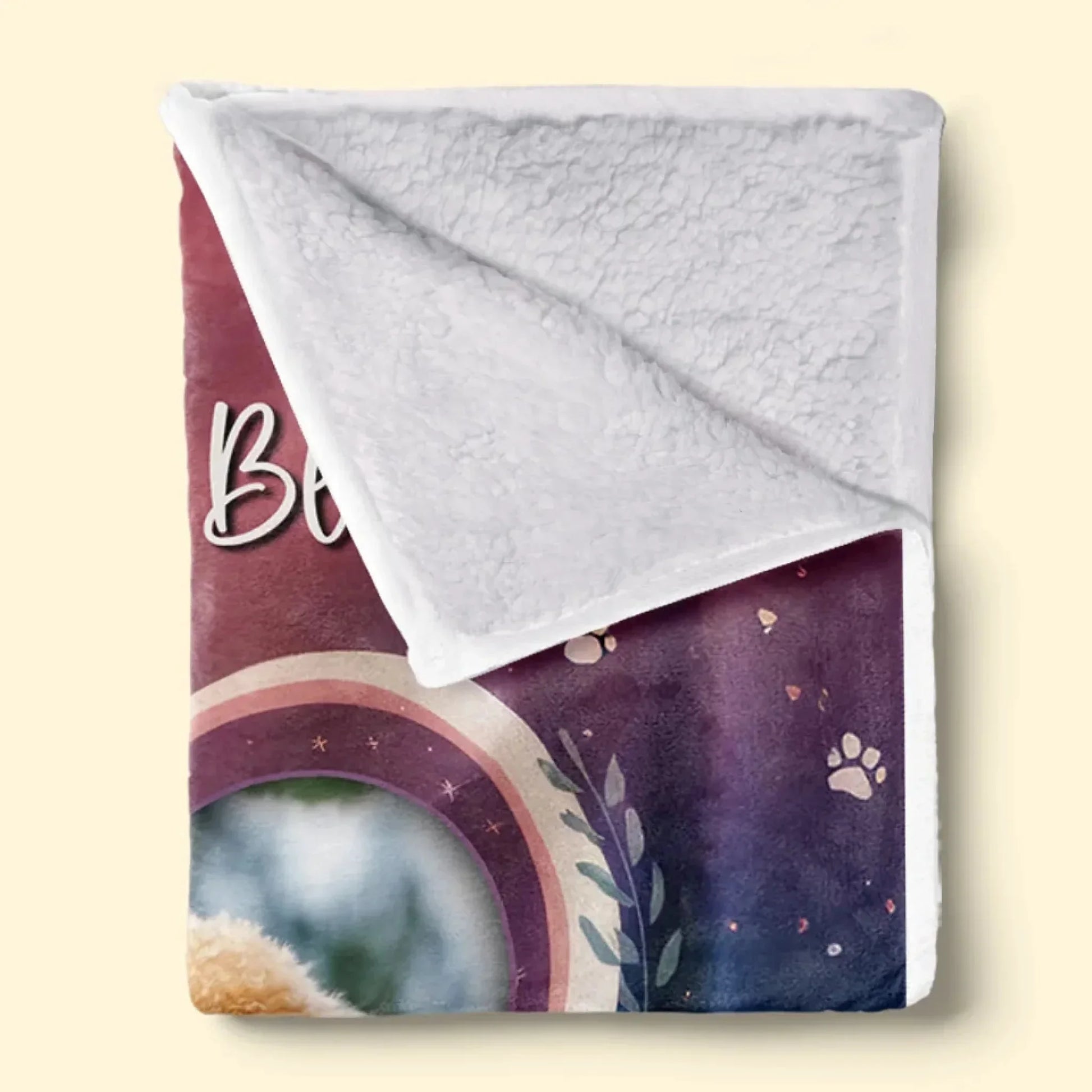 Custom Pet Memorial Gift – Snuggle this blanket & Rainbow Design - PersonalizedFury