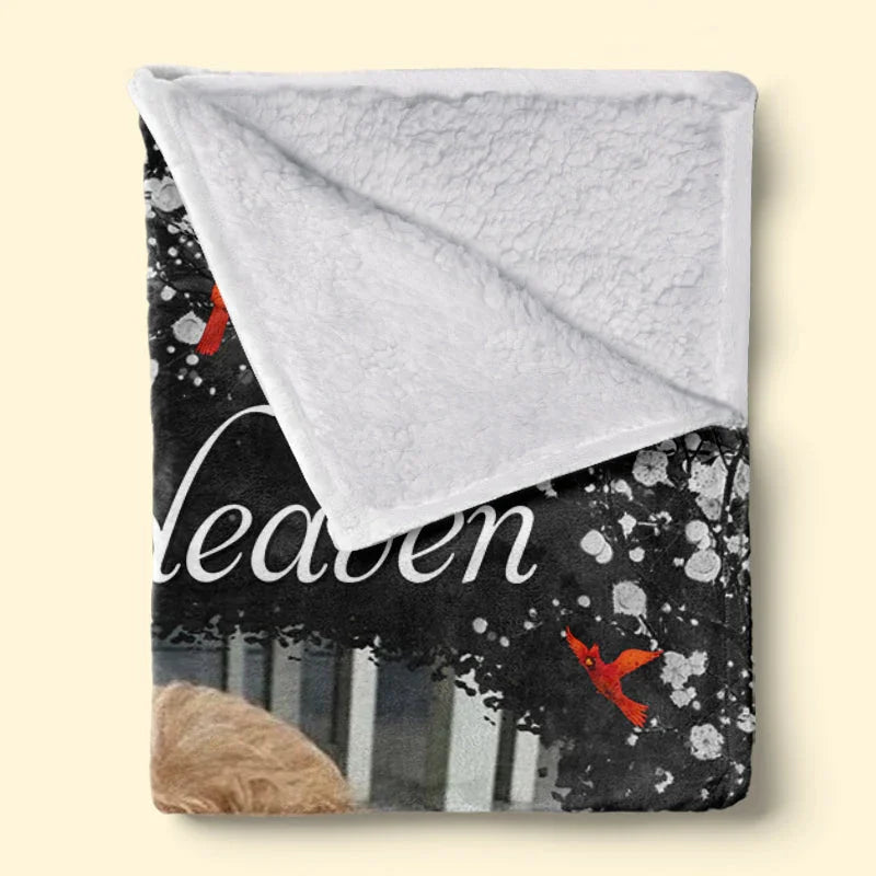 A Hug From Heaven Blanket – Cardinal Dog Memorial Gift - PersonalizedFury