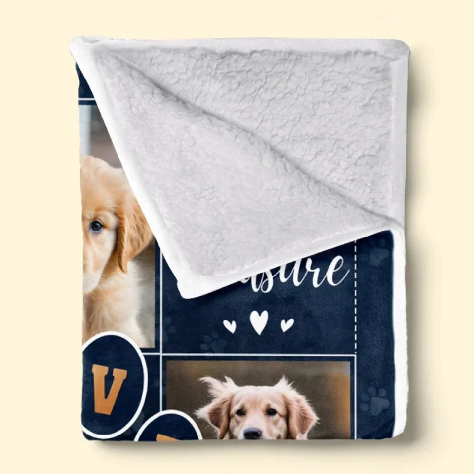 Personalized Pet Loss Blanket – Memory Gift with Dog Pictures - PersonalizedFury