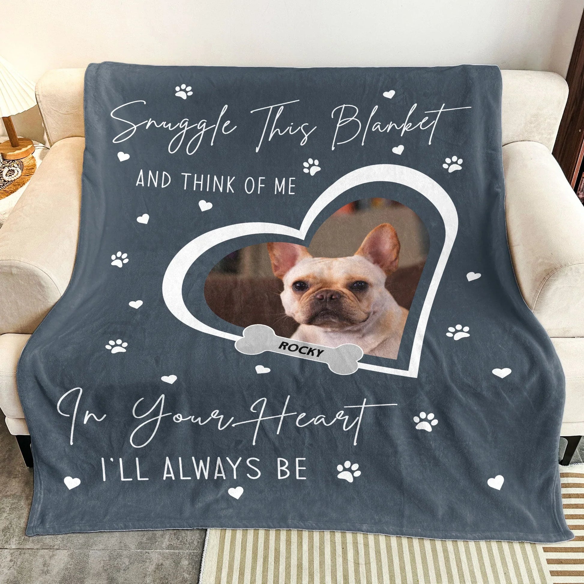 Pet Loss Photo Blanket – Snuggle and Remember Me Gift - PersonalizedFury