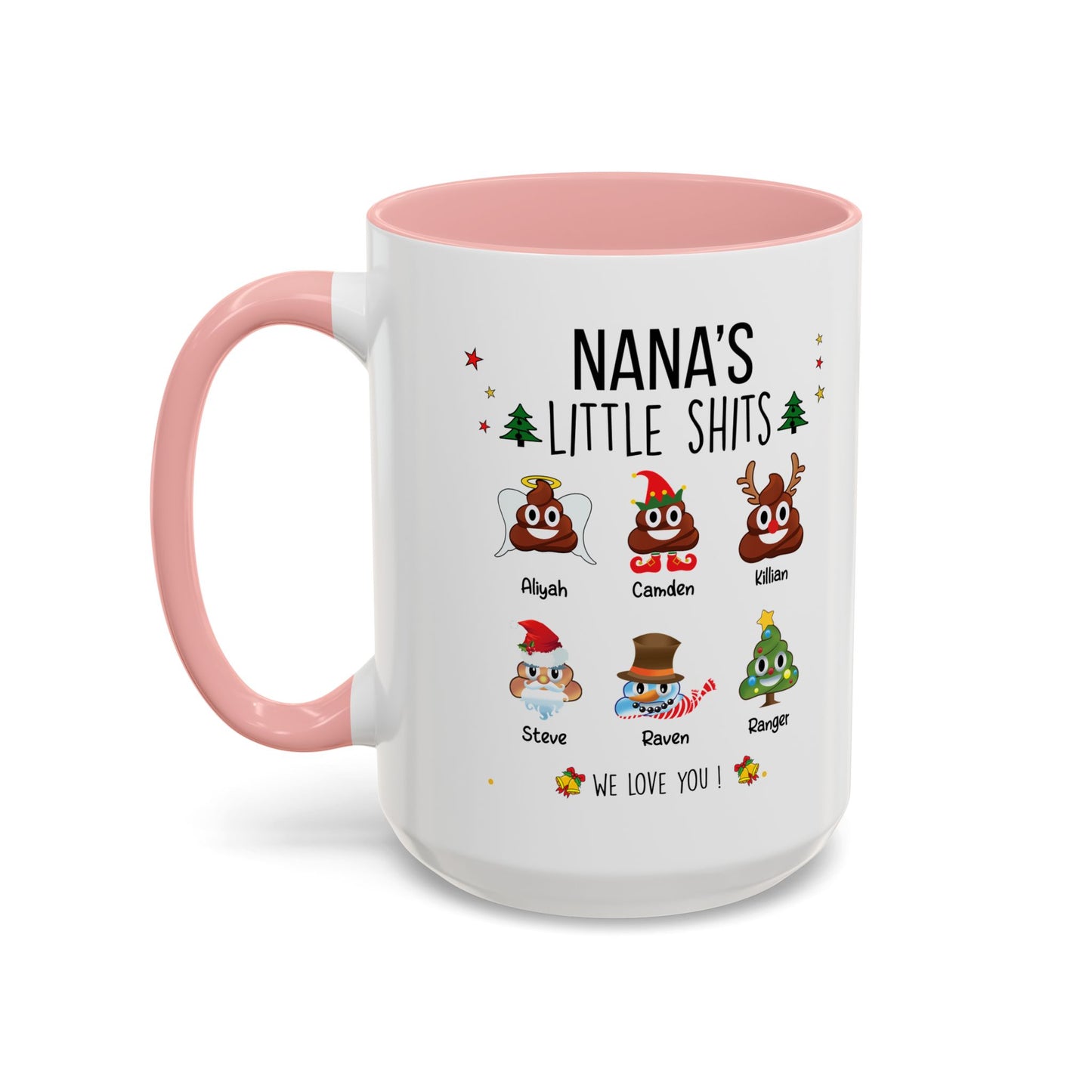 Christmas Gift for Grandma or Mom - Funny Nana Accent Mug - PersonalizedFury