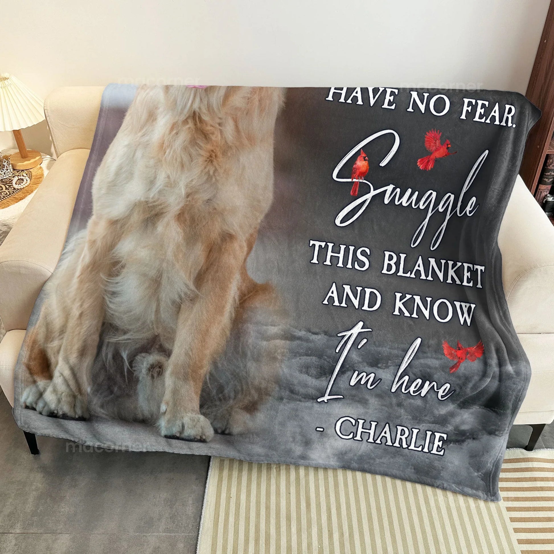 Dog Memorial Gifts – When You Really Miss Me Hug This Blanket - PersonalizedFury