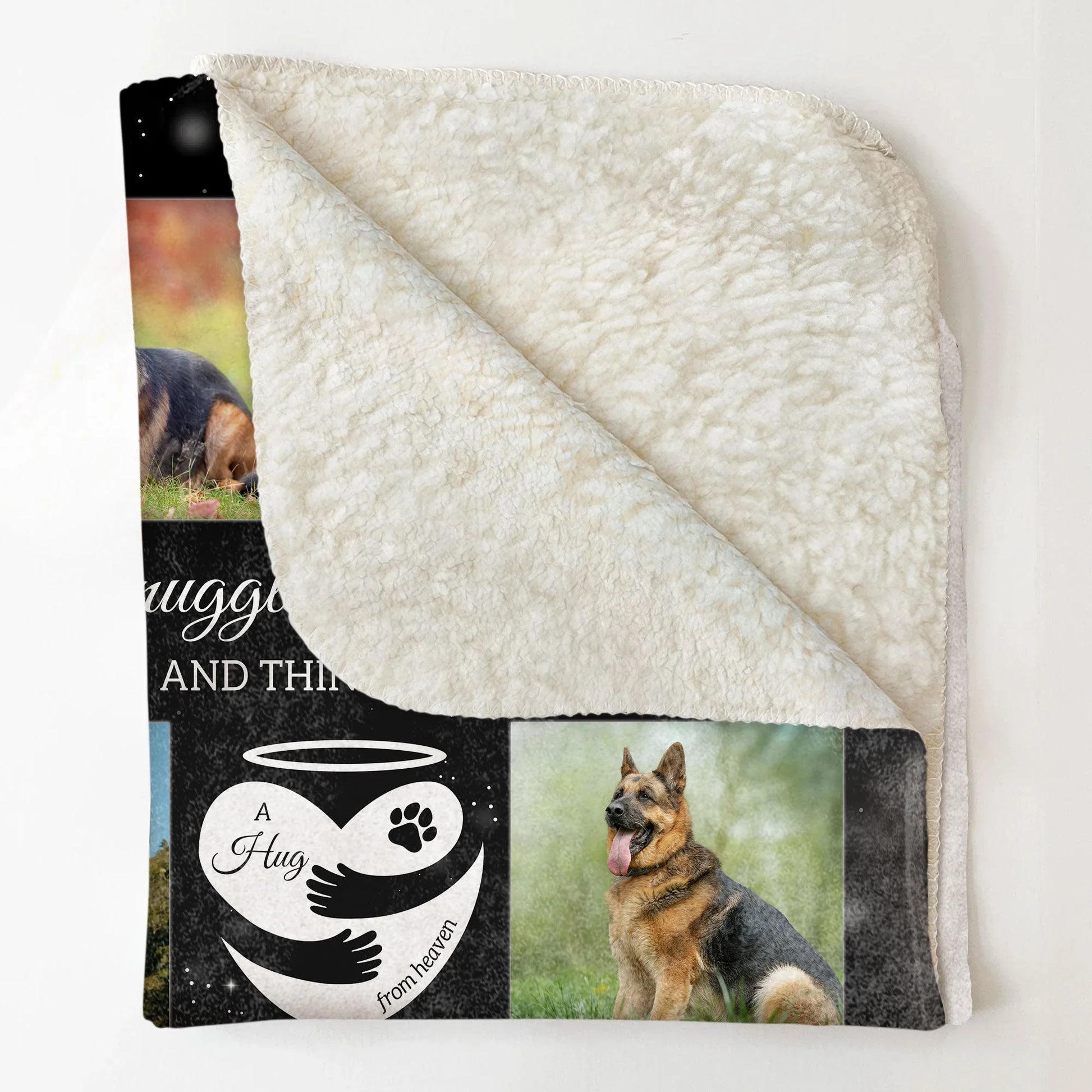Dog Memorial Gift Blanket – A Hug from Heaven Design - PersonalizedFury